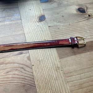 Belt genuine eel skin belt